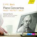 C.P.E. Bach : Concertos pour piano, vol. 1. Rische, Schuldt-Jensen.