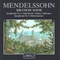Mendelssohn : Symphonie n 4 et 5. Davis.