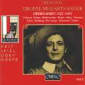 Grosse Mozartsnger, vol. I. Mozart : Airs d'opras, 1922-1942. Cebotari, Duhan, Helletsgruber, Hotter, Mayr, Schumann.