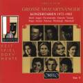 Grosse Mozartsnger, vol. V. Mozart : Airs de concerts, 1972-1983. Moll, Augr, Fassbaender, Varady, Marshall.