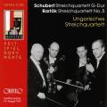 Bartok : Quatuor  cordes n 5. Schubert : Quatuor  cordes n 15. Ungarisches Streichquartett.