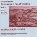 Haydn : Divertimenti pour trio  cordes, vol. 2. Camerata Berolinensis.