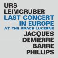 Leimgruber, Demierre, Phillips : Last concert in Europe at the Space Lucerne.