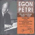 Egon Petri : Ses enregistrements 1929-42 - Volume 3