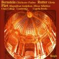 Bernstein, Rutter, Prt : uvres chorales. Brown, Manneke.