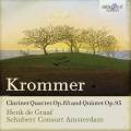 Franz Krommer : Quatuors pour clarinette. De Graaf.