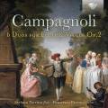 Bartolomeo Campagnoli : Six duos pour flte et violon, op. 2. S. Parrino, F. Parrino.
