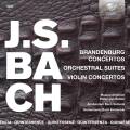 Bach : Concertos Brandebourgeois - Suites orchestrales - Concertos pour violon. Belder, Suske, Van Delft, Koetsveld, Masur.
