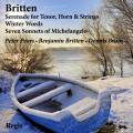 Britten : Cycles de mlodies. Pears, Britten, Brain.