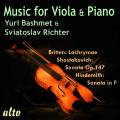Britten, Chostakovitch, Hindemith : Œuvres pour alto et piano. Bashmet, Richter.