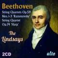 Beethoven : Quatuors à cordes. The Lindsays.