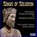 Salamone De Rossi : Songs of Solomon