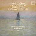 Schubert, Brahms, Ravel : uvres pour piano 4 mains. Kazprzak, Godeaux.