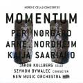 Momentum. Norgard, Nordheim, Saariaho : Concertos pour violoncelle. Kullberg, Bywalec.