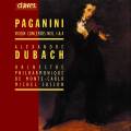 Paganini : Concertos pour violon n 1 & 4. Dubach.