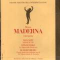 Mozart : Symphonie n 18. Maderna.