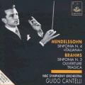 Mendelssohn, Brahms : Symphonies. Cantelli.