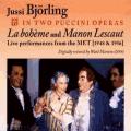 Puccini : La Bohème - Manon Lescaut. Björling, Sayao, Albanese, Antonicelli, Mitropoulos.